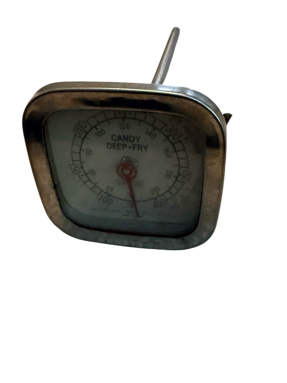 VINTAGE CANDY DEEP-FRY FOOD THERMOMETER SPRINGFIELD